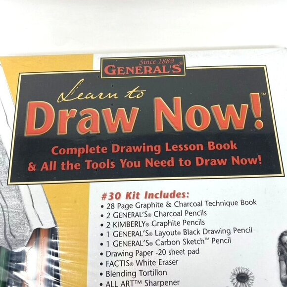 General's Learn To Draw Now! Kit #30 Lesson Book & Tools Beginners & Artists - Picture 5 of 8